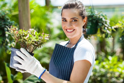 Overgrown garden being cleared in South Wimbledon